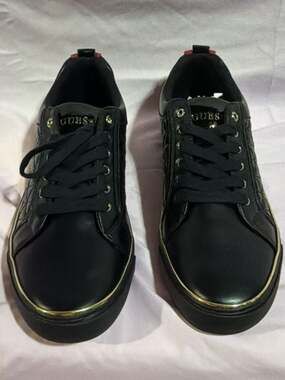 Guess Mozer Quilted Sneakers Black Gold
Size 10